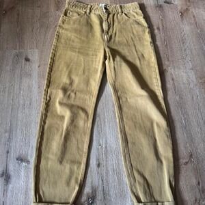 Chloe Stora Mustard‎ Yellow Straight Leg Pants Size 38